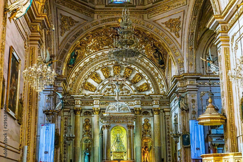 Virgin Mary Statue Basilica Our Lady Solitude Church Oaxaca Mexico