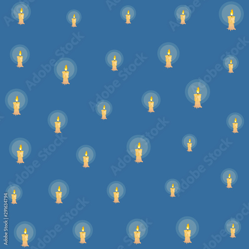 paraffin candles halloween pattern background