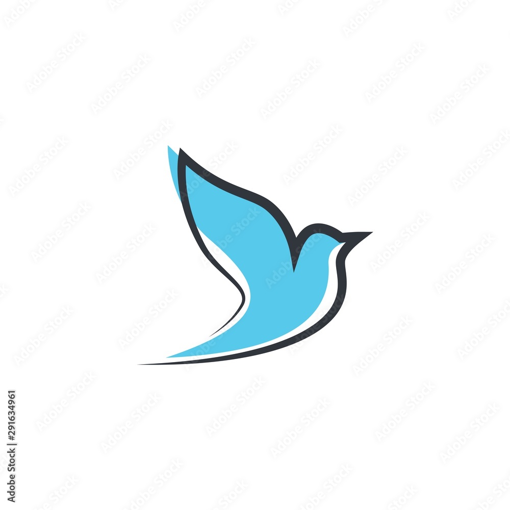 Dove logo template vector icon Dove logo template vector icon