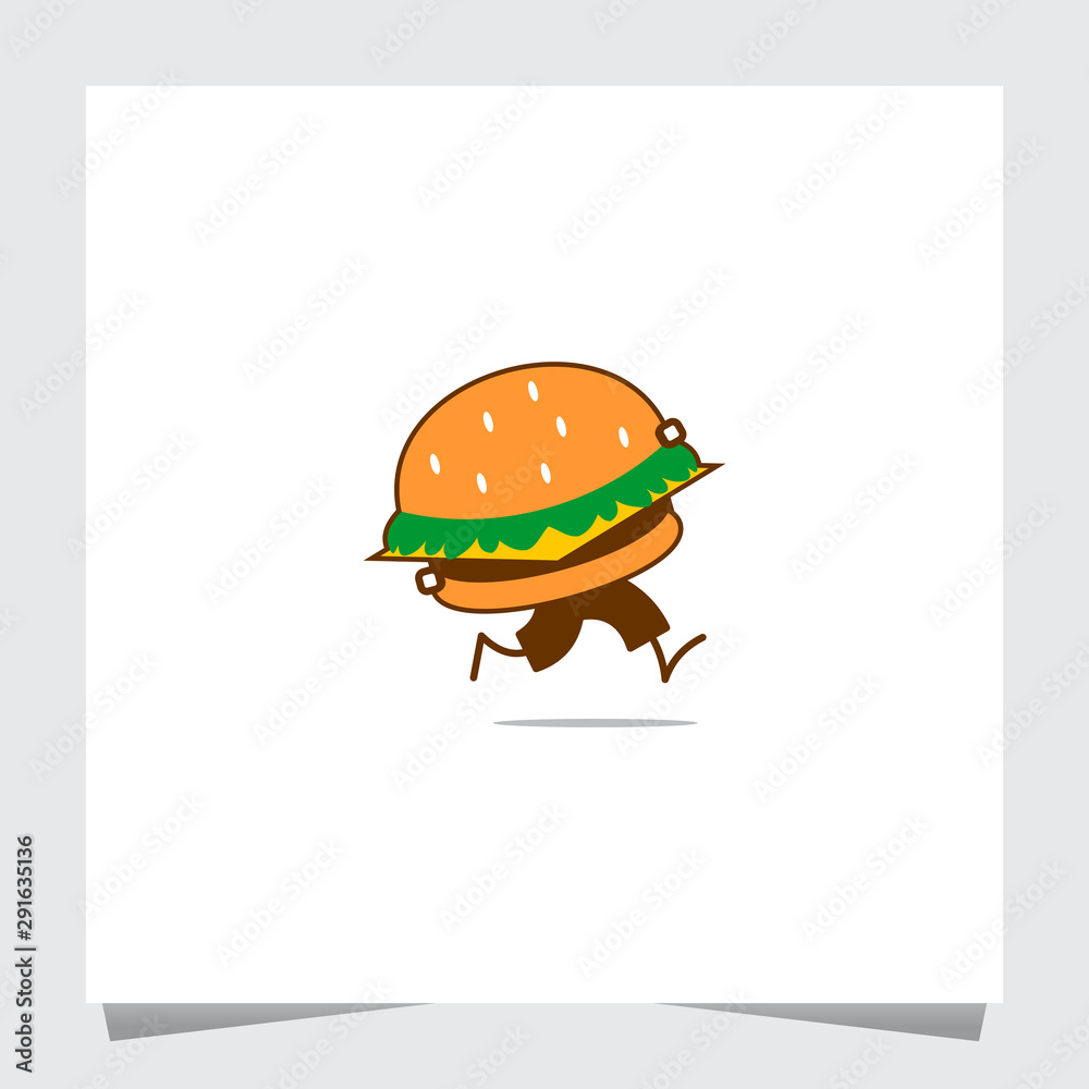 Fast Running Burger Logo Inspirations Fast Running Burger Logo Inspirations