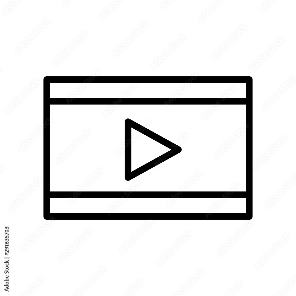 Video play icon design templates, movie icon vector Video play icon design templates, movie icon vector