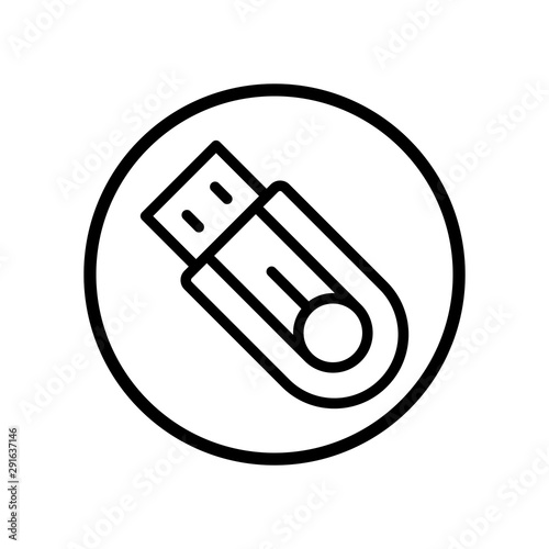 Usb Flash drive icon vector design template