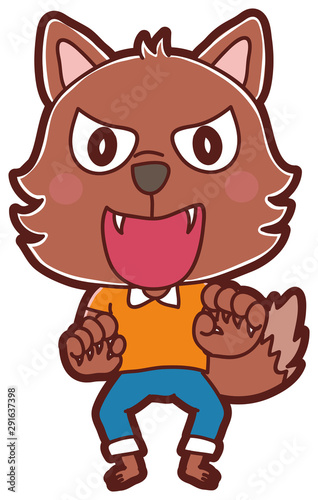 イラスト素材 ハロウィン 狼男 Stock Vector Adobe Stock