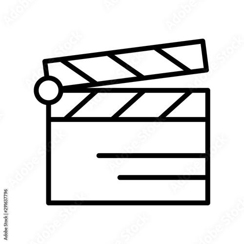 Clapper board icon vector design templates