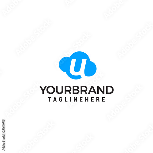 initial leter U cloud logo vector illustration design template Free Download initial leter U cloud logo vector illustration design template - GFXLoad