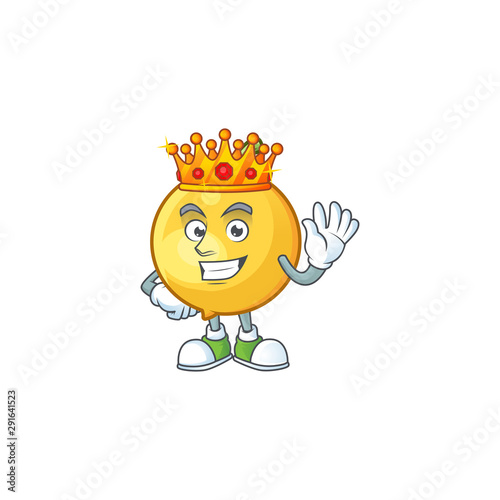 King ripe mundu with character mascot style.