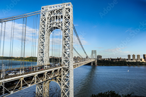 George Washington Bridge view from Fort Lee, NJ photo