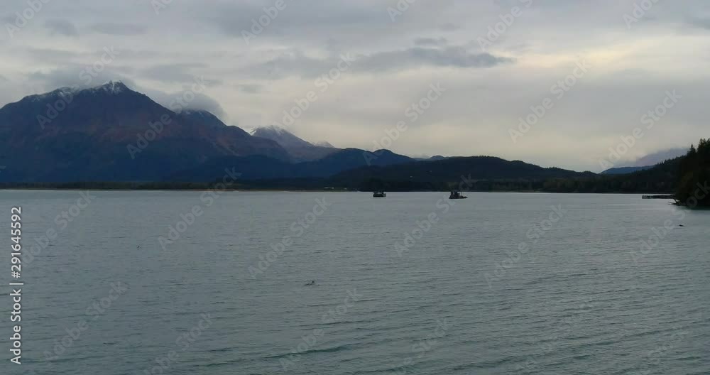 Views of Ressurection bay on a cloudy fall day Views of Ressurection bay on a cloudy fall day