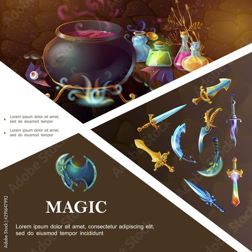 Cartoon Game Elements Template
