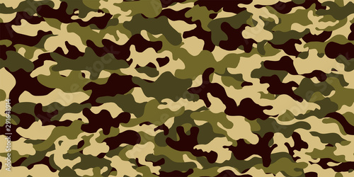 Camouflage background. Seamless pattern.Vector. 迷彩パターン