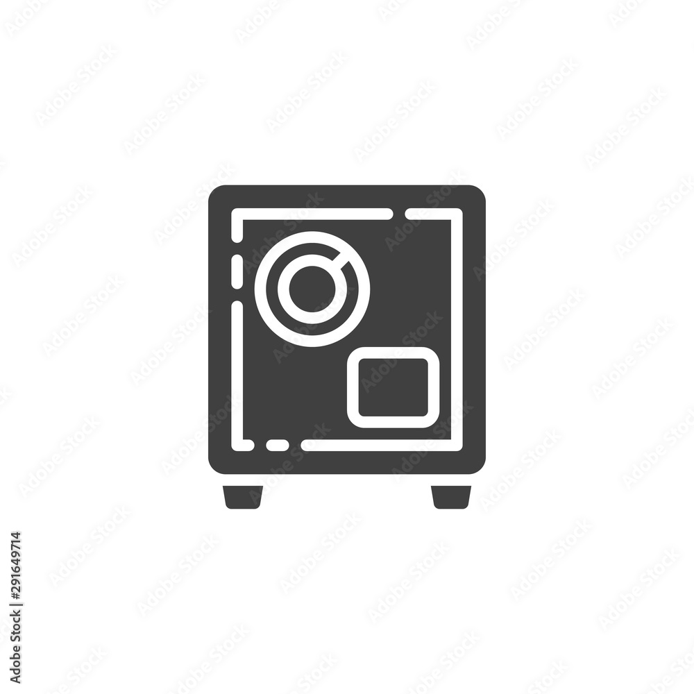 Safe box vector icon. filled flat sign for mobile concept and web design. Banking, money safe glyph icon. Symbol, logo illustration. Vector graphics Safe box vector icon. filled flat sign for mobile concept and web design. Banking, money safe glyph icon. Symbol, logo illustration. Vector graphics