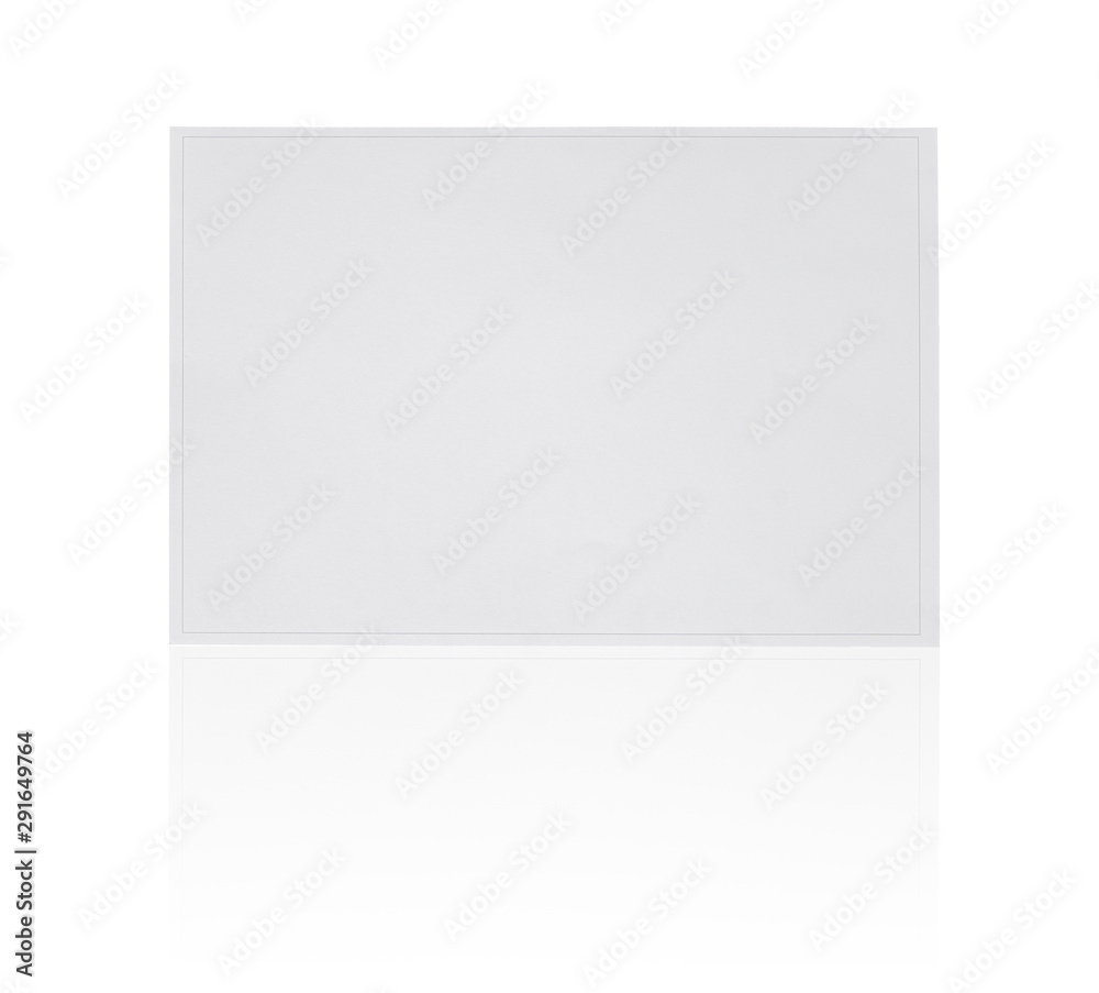 Blank paper size A4 or A3 and B5 isolated on white  white  with paper for Art work or watercolor painting Stock Photo | Adobe Stock