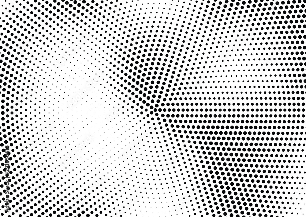 Abstract halftone dotted background. Monochrome pattern with dot and circles.  Vector modern pop art texture for posters, sites, business cards, cover postcards, interior design, labels, stickers.