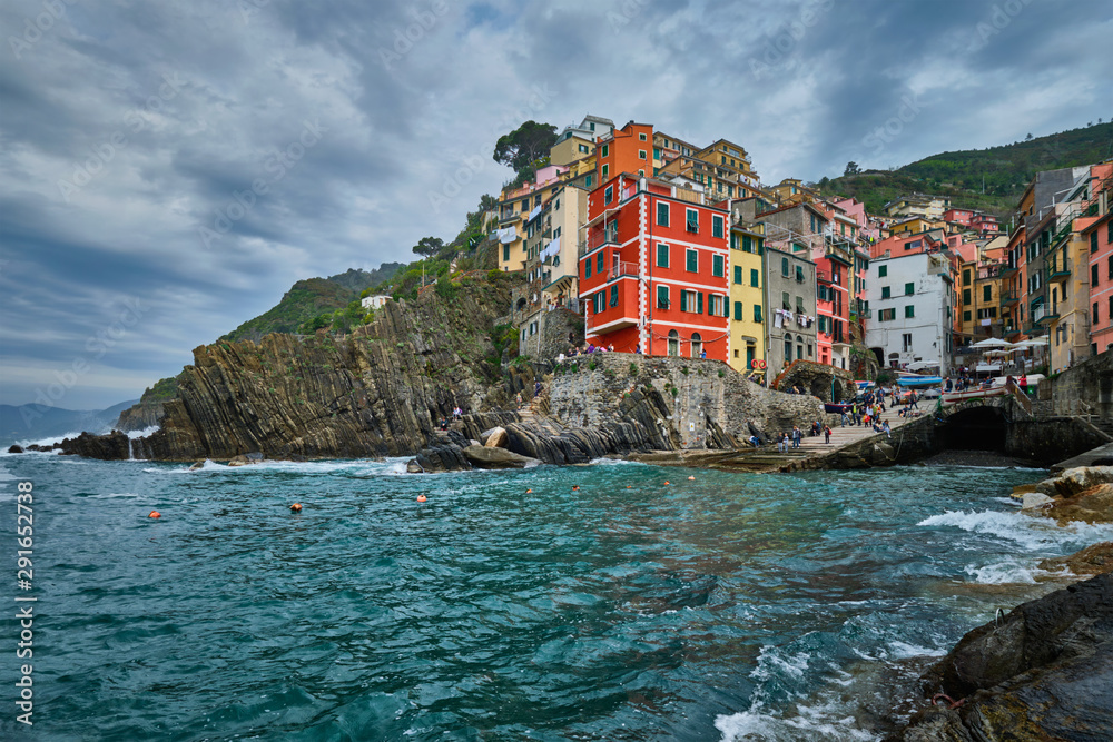 Riomaggiore village, Cinque Terre, Liguria, Italy