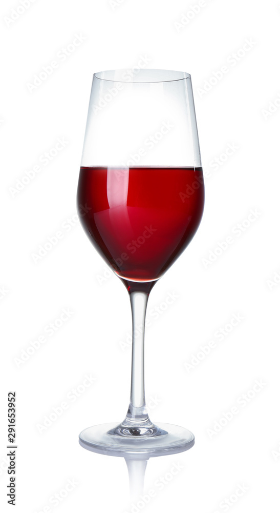 Glass of wine on white background Glass of wine on white background