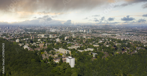 Fototapeta Naklejka Na Ścianę i Meble -  Greater London aerial view of city and suburbs