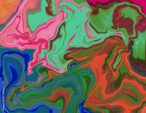 Colorful decorative abstract of liquified image