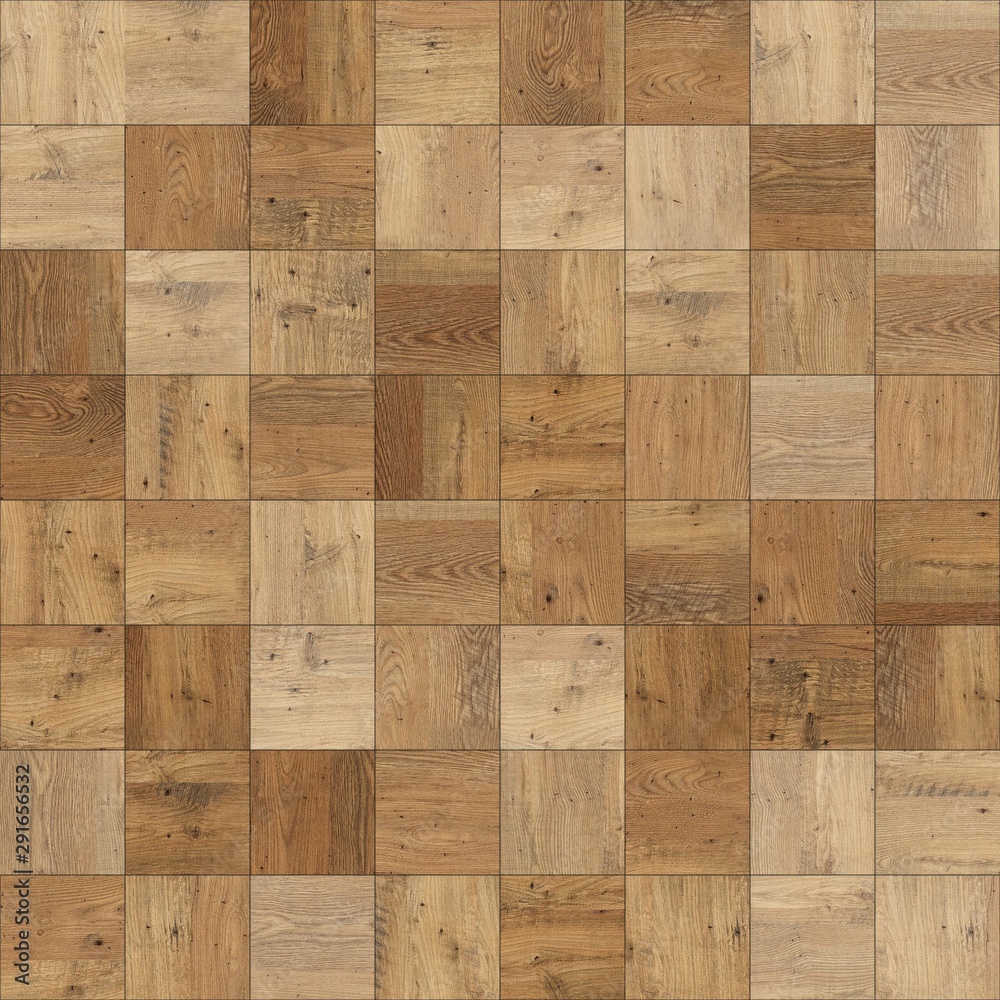 Seamless Wood Parquet Texture Chess Light Brown Stock Photo Adobe Stock