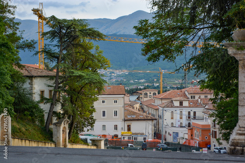 Scenic sight in Villalago, province of L'Aquila in the Abruzzo region of Italy