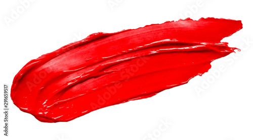Vector red glossy oil texture isolated on white - paint banner for Your design