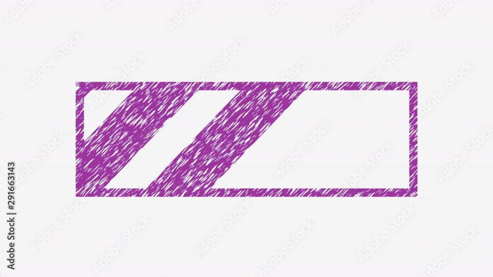 Stitch drawing effect: a loader animation with a cycling horizontal bar ...