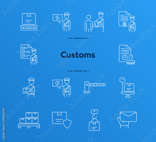 Customs icons