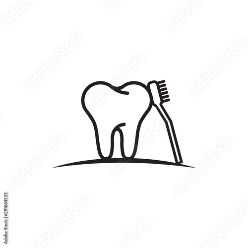 Tooth icon vector illustration