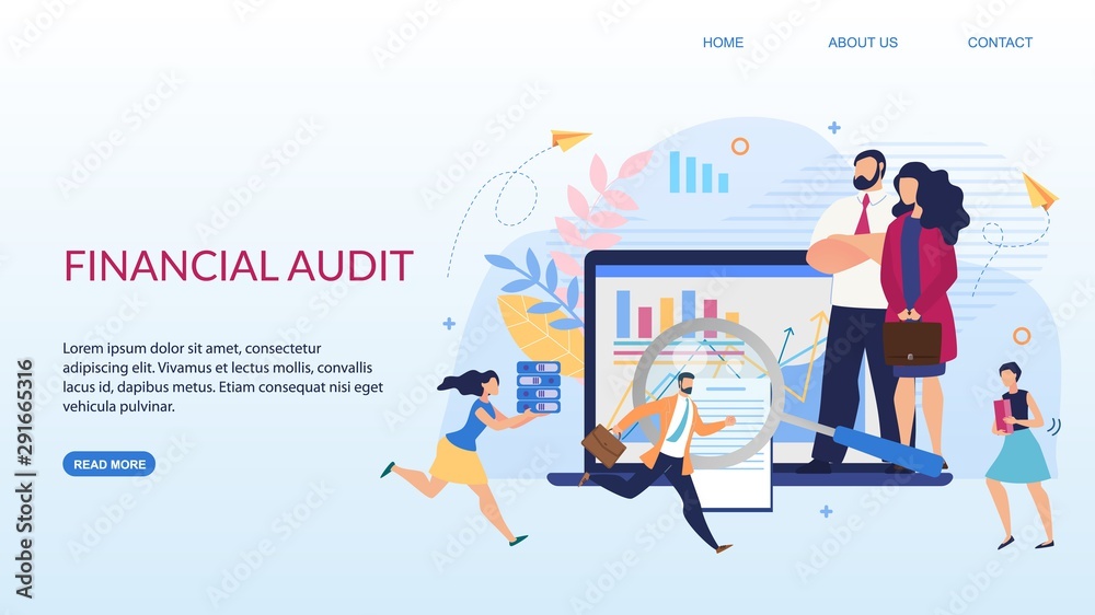 Landing Page Offering Financial Audit Service Landing Page Offering Financial Audit Service