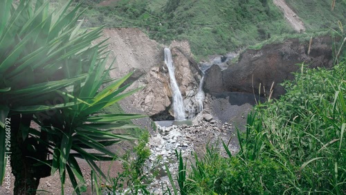 Waterfall Agoyan in Latin America, Ecuador photo