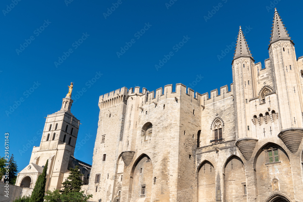 Palais des Papes in Avignon city in France Palais des Papes in Avignon city in France