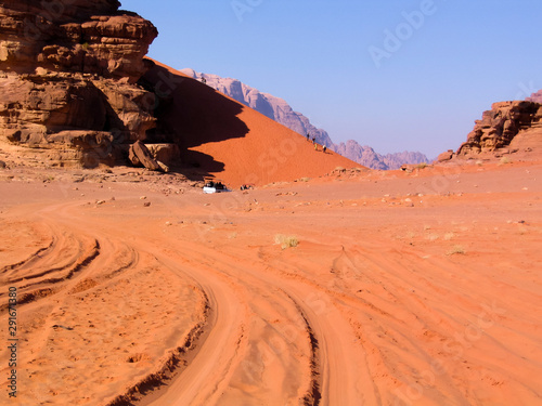 Middle East, Petra Jordan Wadi Rum desert