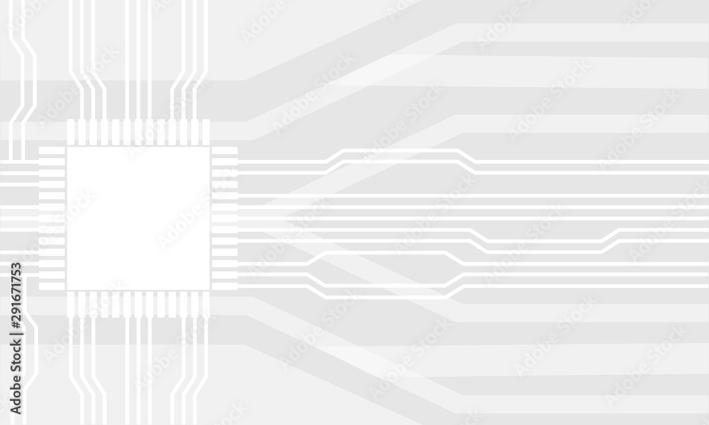 Obraz premium Technology background, abstract chip, integrated circuit, computer technology concept.