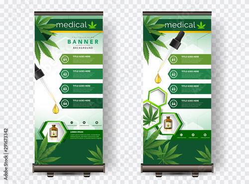 Cannabis or marijauna medical roll up vector design.