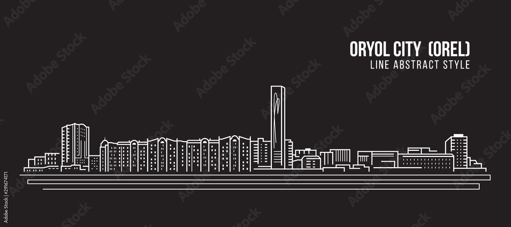 Cityscape Building Line art Vector Illustration design - Oryol (Orel) city Cityscape Building Line art Vector Illustration design - Oryol (Orel) city