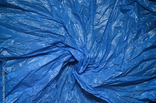Wallpaper Mural Blue plastic bag texture background. Waste recycling concept. Crumpled polyethylene and cellophane.	 Torontodigital.ca