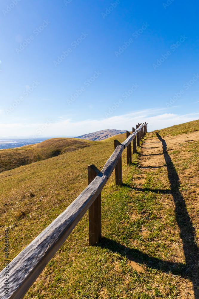 Hiking trail in Silicon Valley in California Hiking trail in Silicon Valley in California