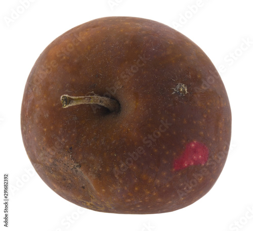 Valokuva Rotten apple isolated on white background