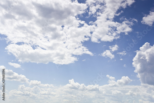 blue sky with white clouds as background