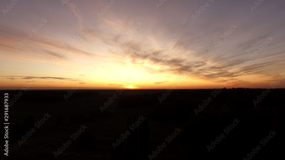 Sonnenuntergang im Flämig (Brandennurg)