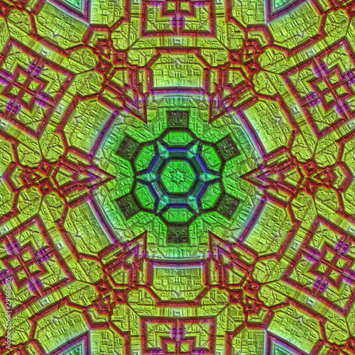 3d effect - abstract hexagon geometric illustration