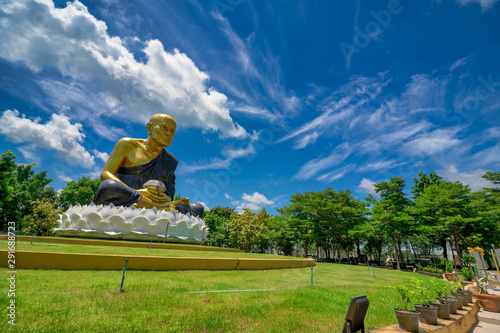 Luang Pu Thuat Statue at Wat Veerachote Thammaram, Krung Thep Maha Nakhon, Thailand photo