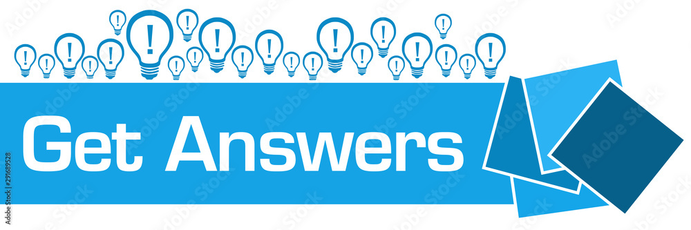 Get Answers Blue Bulbs Squares Texture Blue Get Answers Blue Bulbs Squares Texture Blue