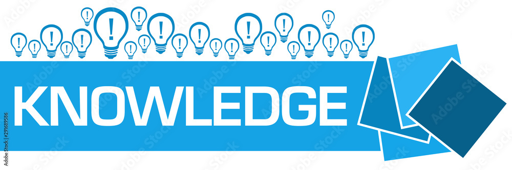 Knowledge Blue Bulbs Squares Texture Blue Knowledge Blue Bulbs Squares Texture Blue
