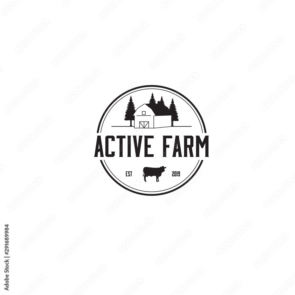 Farm logo template