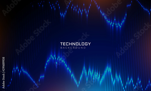 Abstract technology background banner 