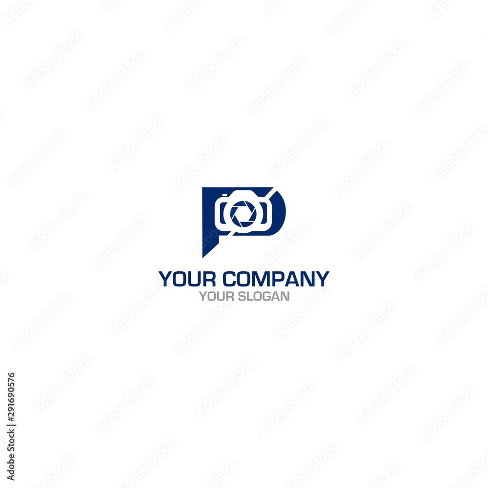 FP Photography Logo Design Vector