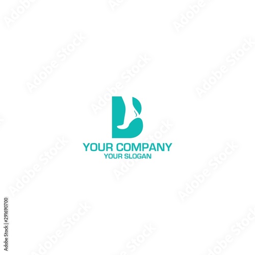 B Foot and Ankle Care Logo Design Vector