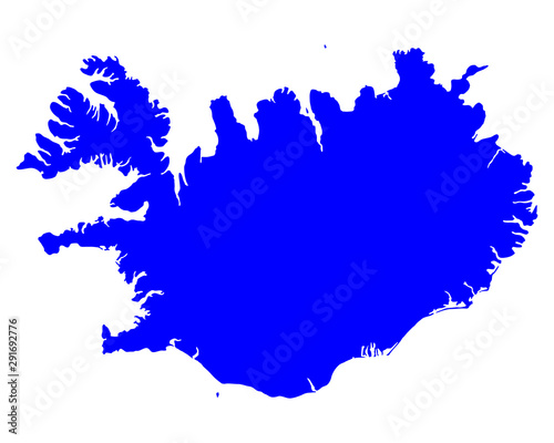 Karte von Island