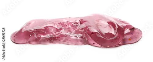 фотографія Sleaze, slime puddle isolated on white background