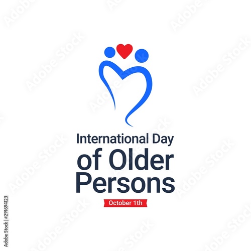 International Day of Older Persons design template. Design for banner, greeting cards or print. © MEGAWE